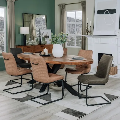 Bruni Grey Print Geometric Rug at EZ Living Furniture.