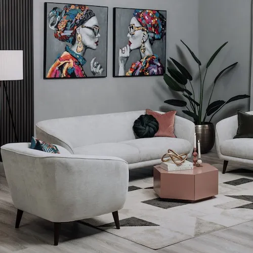 Contessa Framed Canvases at EZ Living Furniture.