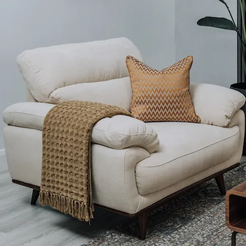 Pippa Cream Fabric Armchair at EZ Living Furniture.