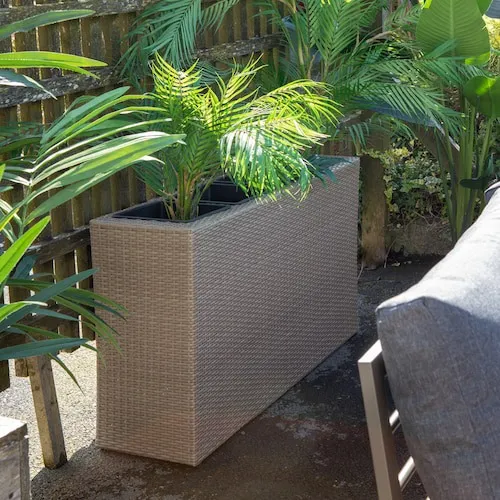 Cadiz Light Brown 3 Pot Wicker Planter at EZ Living Furniture.