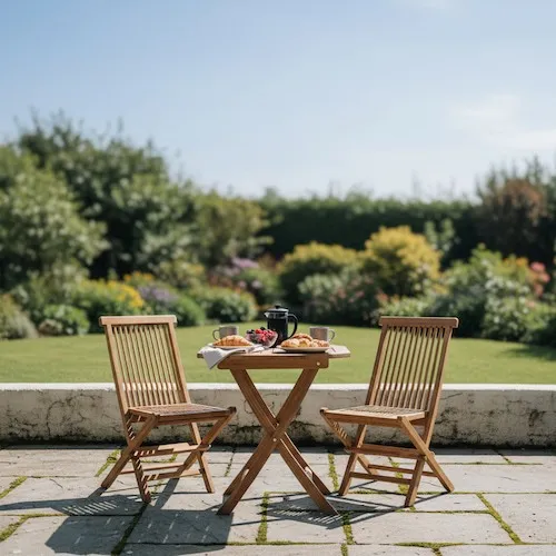 Lagos Two Folding Chairs & Table Set at EZ Living Furniture.