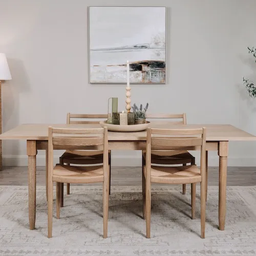 Dawn Extendable Oak Dining Table at EZ Living Furniture.