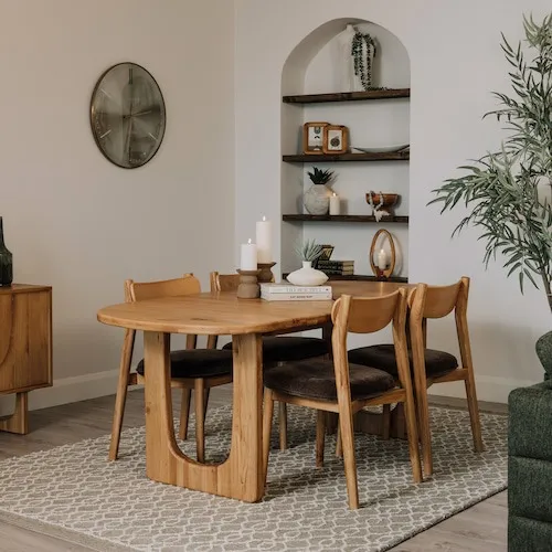 Pierro Oak Table & Chairs at EZ Living Furniture.