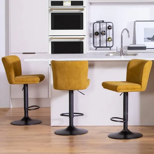 Maple Adjustable Swivel Bar Stool at EZ Living Furniture.