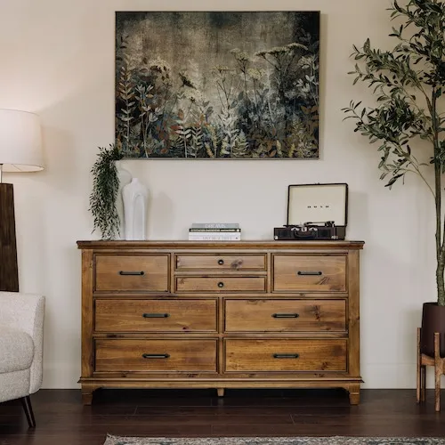 Allyson Pine Dresser from EZ Living Furniture.