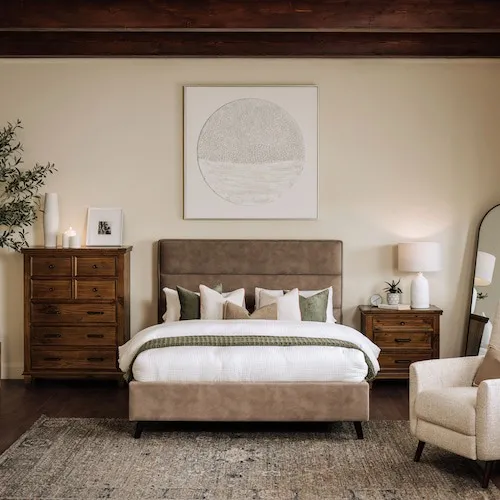 Ebony Mocha Velvet Bed Frame at EZ Living Furniture.