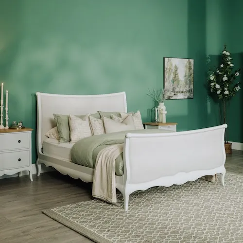 Amelie White Oak Bed Frame at EZ Living Furniture.