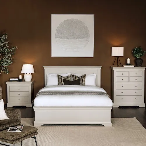 Dove Taupe Bed Frame from EZ Living Furniture.