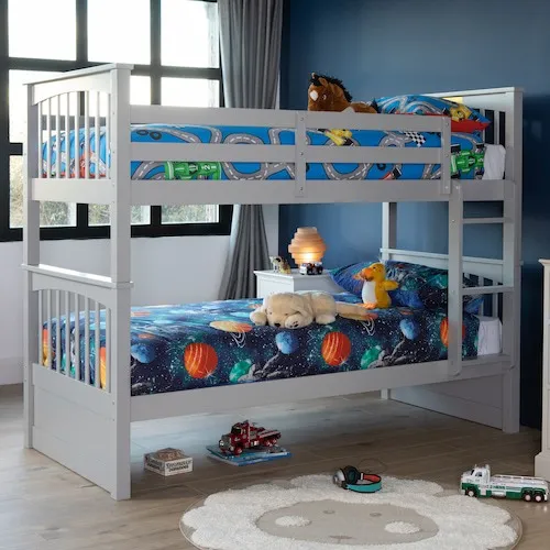 Lara Single Grey Bunk Bed at EZ Living Furniture.