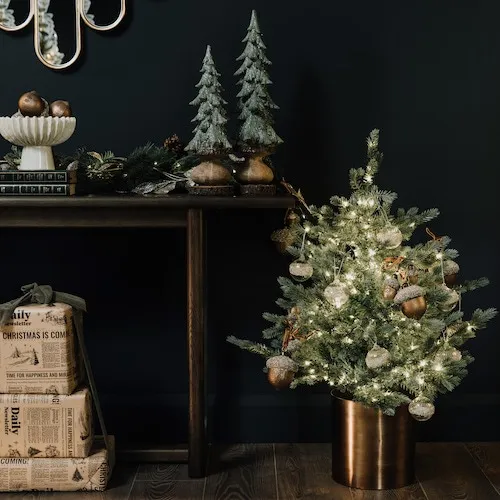 Fraser 3ft Christmas Tree in pot with lights at EZ Living Furniture.