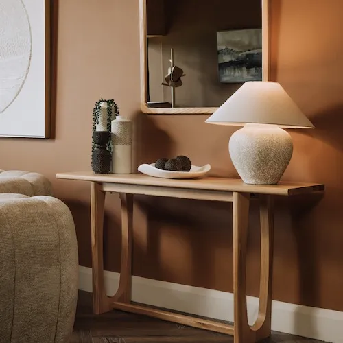 Flow Natural Oak Console Table at EZ Living Furniture.