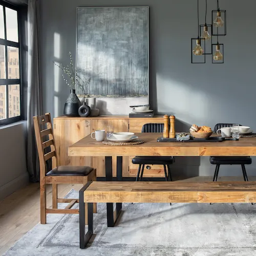 San Francisco dining table and dining bench from EZ Living Furniture.