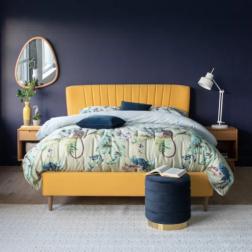 Palma Yellow bed frame from EZ Living Furniture.