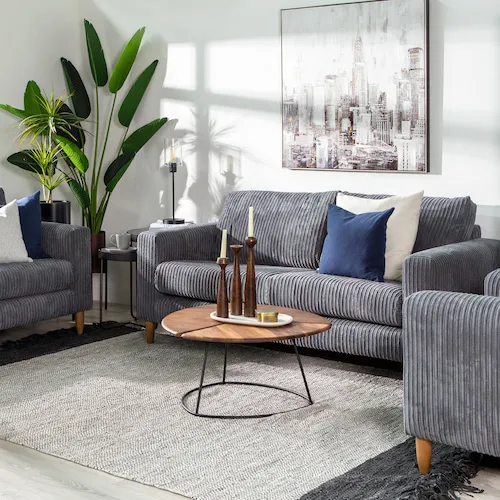 Comfy Corduroy fabric sofa from EZ Living Furniture.