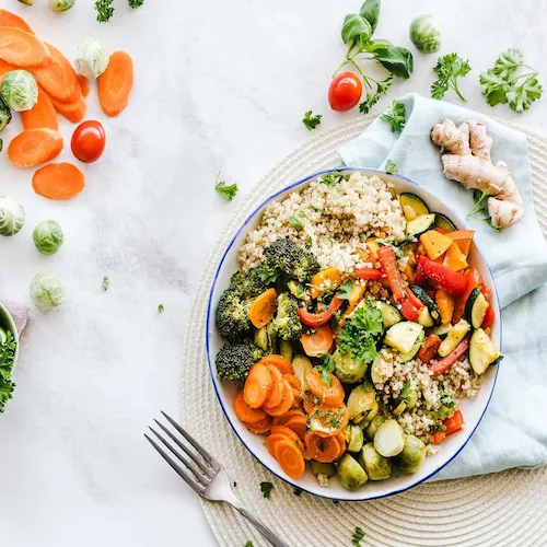 Healthy food image with vegetables.