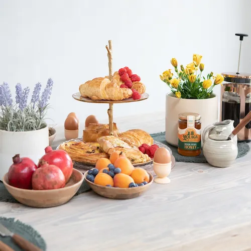 A selection of brunch food from EZ Living Furniture.