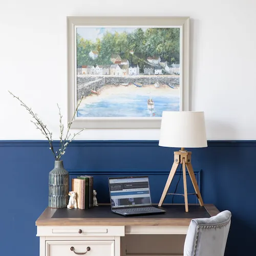 Moored up framed print from EZ Living Furniture.