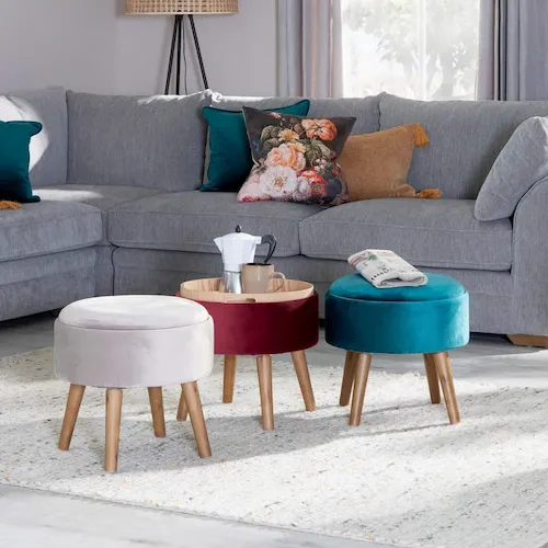 Scott footstools with storage from EZ Living Furniture.