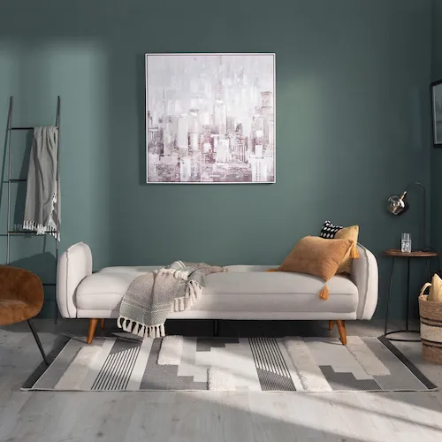 Pluto silver grey sofa bed from EZ Living Furniture.
