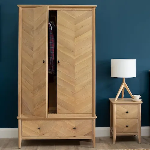 Chevron Herringbone wardrobe from EZ Living Furniture.