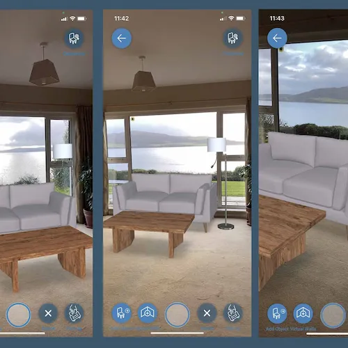 AR app being used by Wild & Rosie.