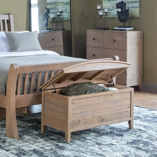 Bria Reclaimed Pine Blanket Box at EZ Living Furniture.