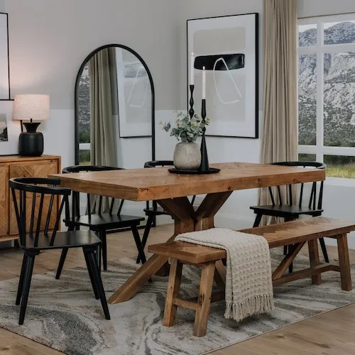 Baltimore Reclaimed Pine Dining Table at EZ Living Furniture.