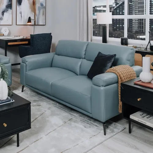 Lagoon Blue Grey Sofa at EZ Living Furniture.