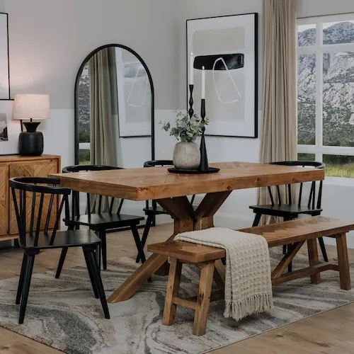 Baltimore Reclaimed Pine Dining Table at EZ Living Furniture.