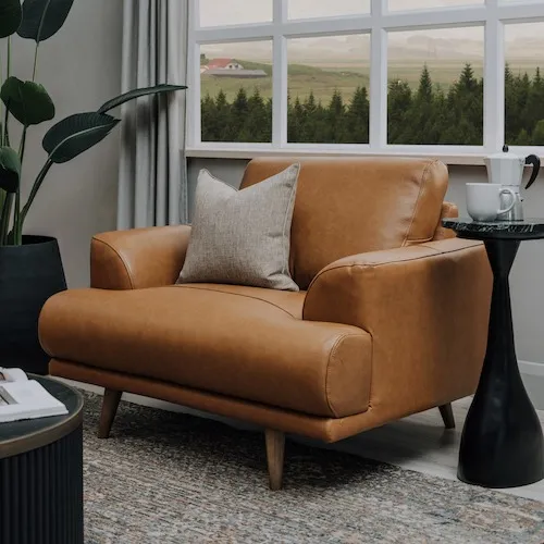 Legend Brown Leather Armchair at EZ Living Furniture.
