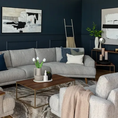 Legend 2.5 /1.5 Seater Fabric Corner Sofa at EZ Living Furniture.