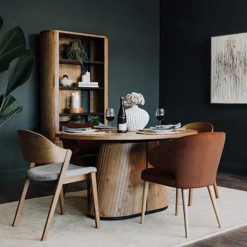 Vega 150cm Rustic Oak Dining Table at EZ Living Furniture.