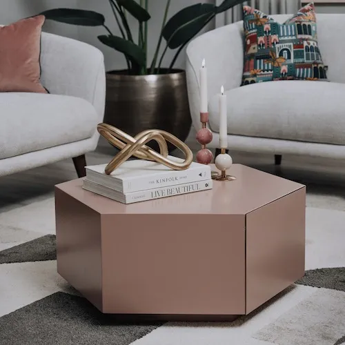 Jonas 1 drawer matte brown coffee table from EZ Living Furniture.