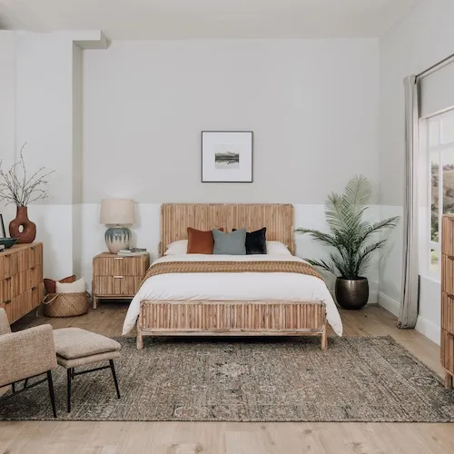 Milo Double 4ft 6 Acacia Bed Frame from EZ Living Furniture.