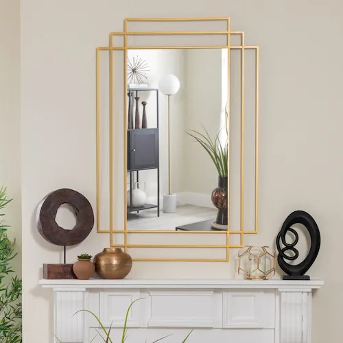 Reine Gold Wall Mirror at EZ Living Furniture.