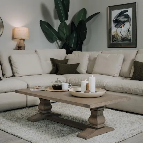 Gold Coast Vintage Wood Coffee Table at EZ Living Furniture.