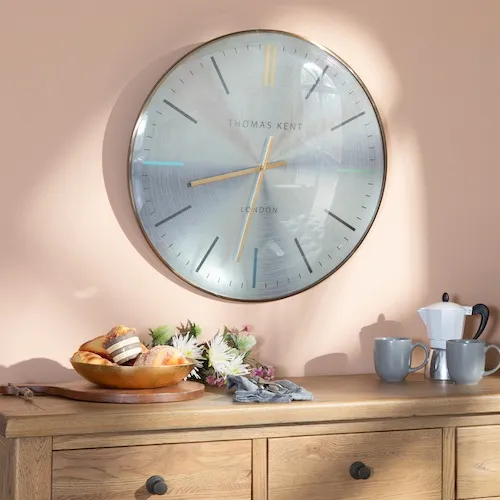 Oyster Silver Wall Clock at EZ Living Furniture.