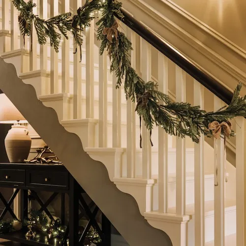 North Green With Lights Christmas Garland at EZ Living Furniture.