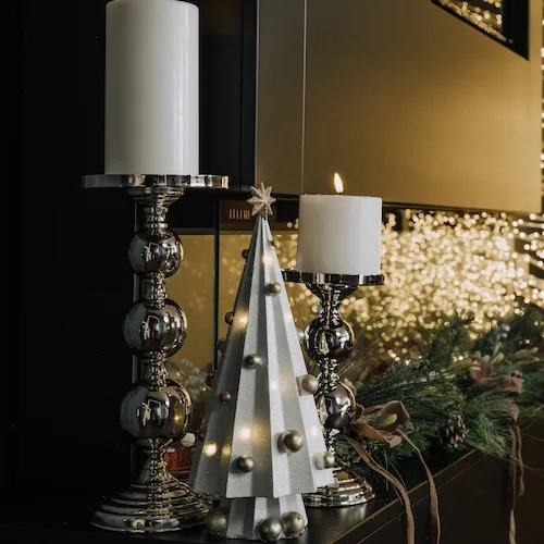 Large White LED Xmas Tree Christmas Figurine at EZ Living Furniture.