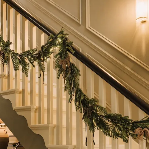 Christmas garlands at EZ Living Furniture.