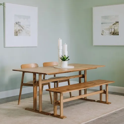 Hudson Extendable Oak Dining Table from EZ Living Furniture.
