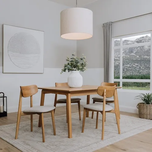 Bari Dining Table from EZ Living Furniture with oak veneers