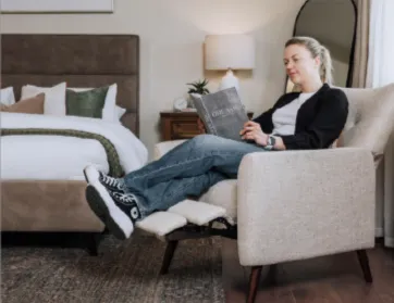 Aishling styling a bedroom set